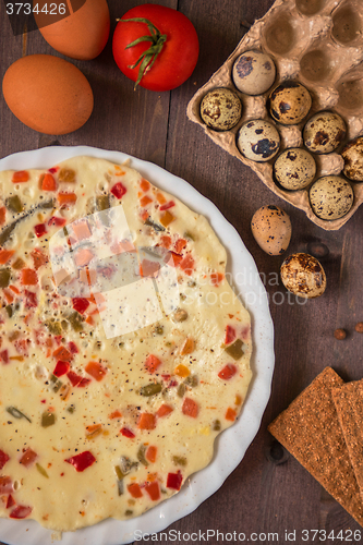 Image of baked omelette food