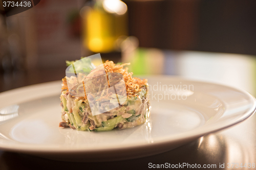 Image of Salad with meat vegetable