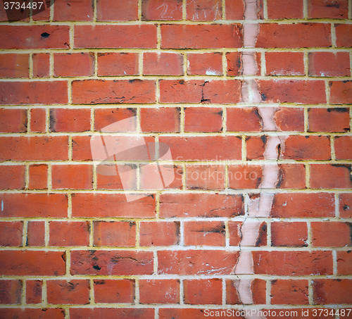 Image of in london   the    abstract    texture of a ancien wall and ruin