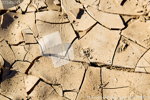 Image of brown dry sand in   erosion and abstract