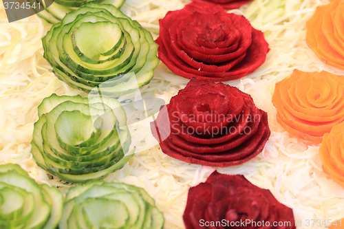 Image of vegetable decoration background