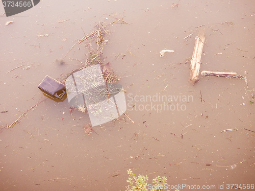 Image of Retro looking Water pollution