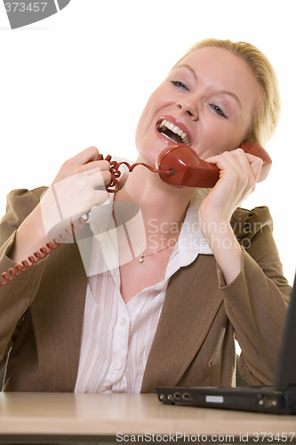 Image of Laughing on the phone