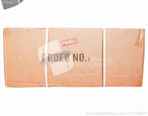 Image of  Packet parcel isolated vintage