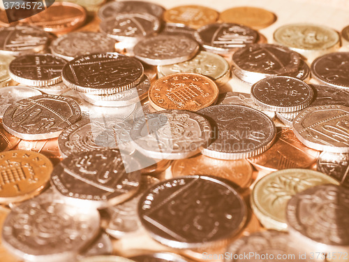 Image of  Pound coins vintage