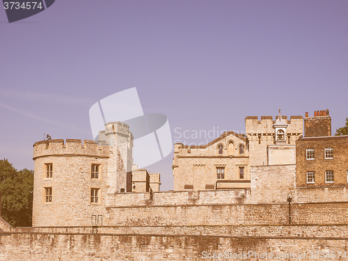 Image of Retro looking Tower of London