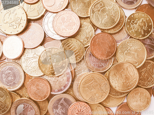 Image of  Euro coins vintage