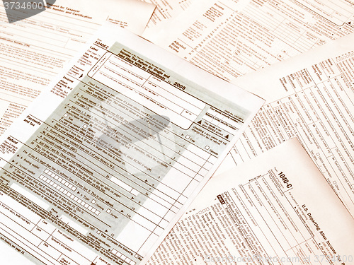 Image of  Tax forms vintage
