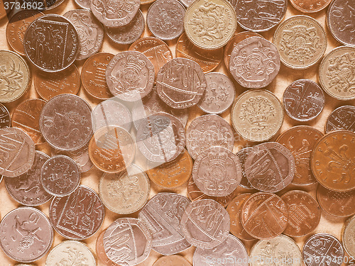 Image of  Pound coins vintage