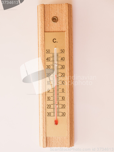 Image of  Thermometer for air temperature vintage