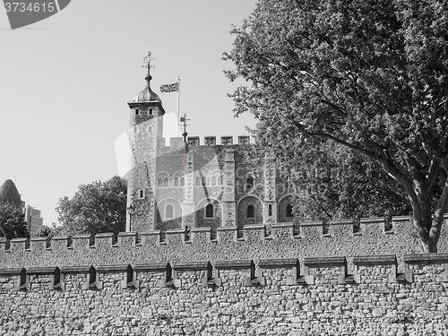 Image of Black and white Tower of London