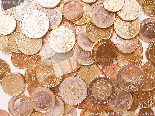 Image of  Euro coins vintage