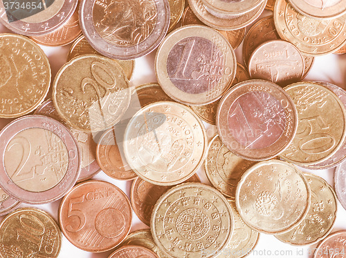 Image of  Euro coins vintage