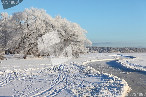 Image of Frozen lake