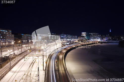 Image of Railway Station in Winter