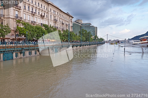 Image of Flooded street view