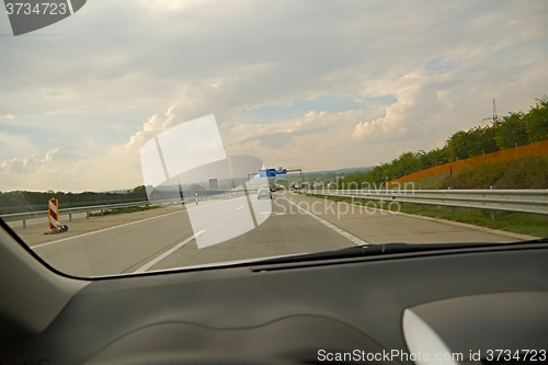 Image of Highway Driving Point of View