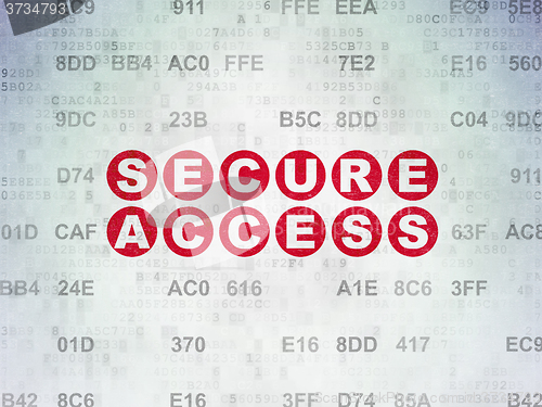 Image of Security concept: Secure Access on Digital Paper background