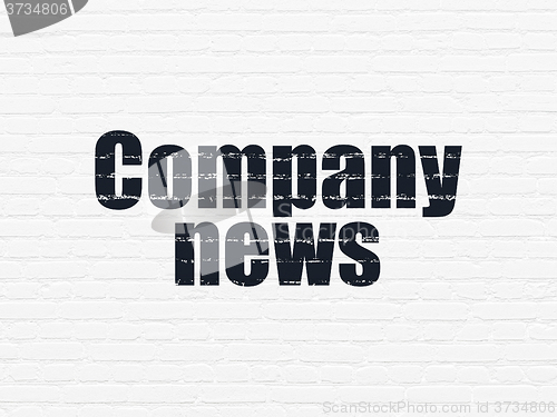 Image of News concept: Company News on wall background