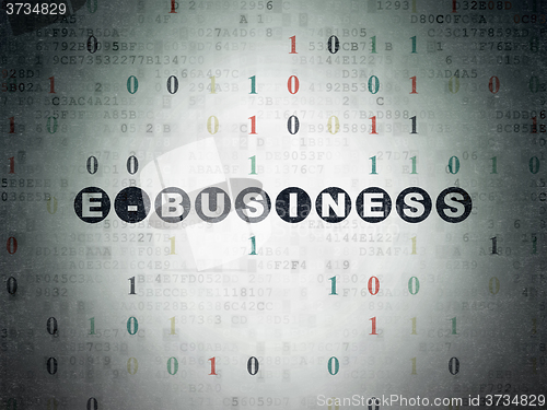 Image of Finance concept: E-business on Digital Paper background