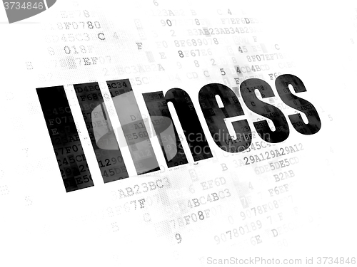 Image of Medicine concept: Illness on Digital background