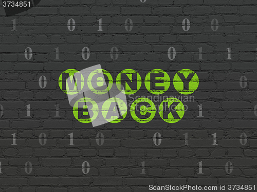 Image of Finance concept: Money Back on wall background