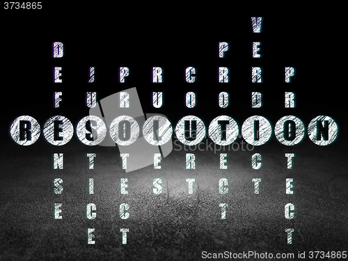 Image of Law concept: Resolution in Crossword Puzzle