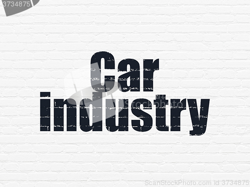 Image of Industry concept: Car Industry on wall background
