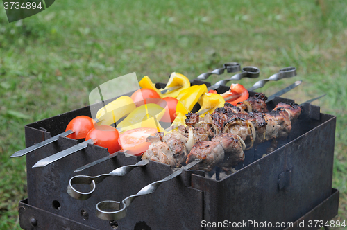 Image of roasted meat with vegetable