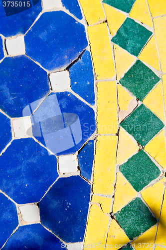 Image of   in morocco  colorated floor ceramic 