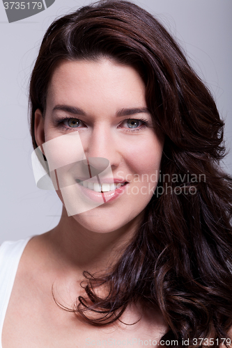 Image of Smiling attractive woman with a lovely smile