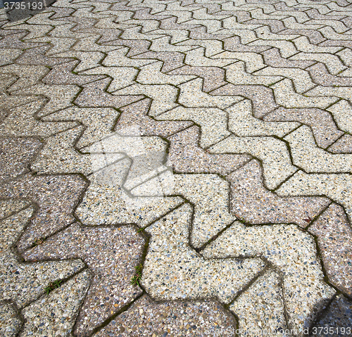 Image of brick in  jerago  street lombardy italy  varese  