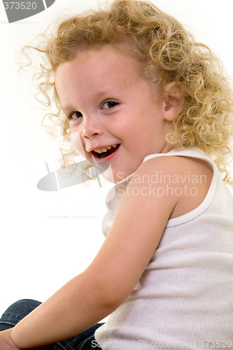 Image of Curly blond hair