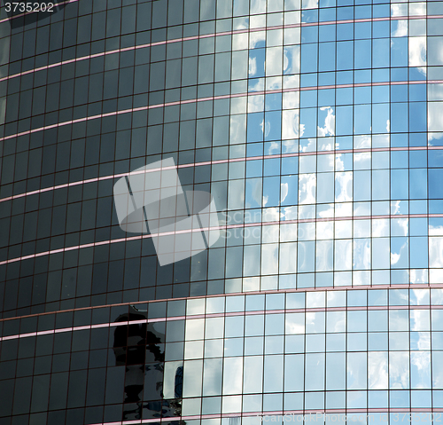 Image of asia bangkok  thailand   skyscraper in a window     centre  