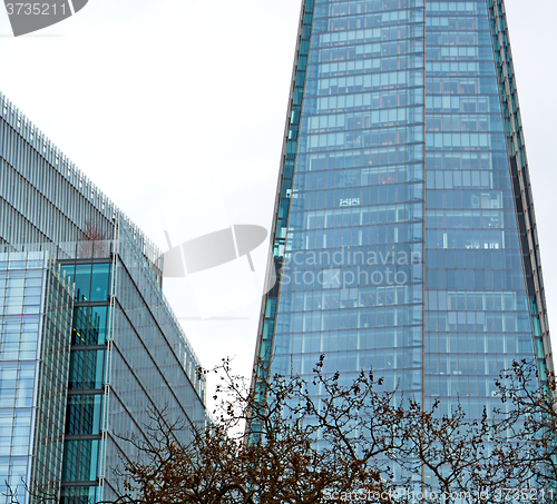 Image of new     building in london skyscraper      financial district an