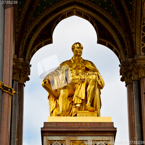 Image of albert monument in london england kingdome and old construction