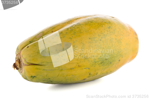 Image of Papaya fruit on white background