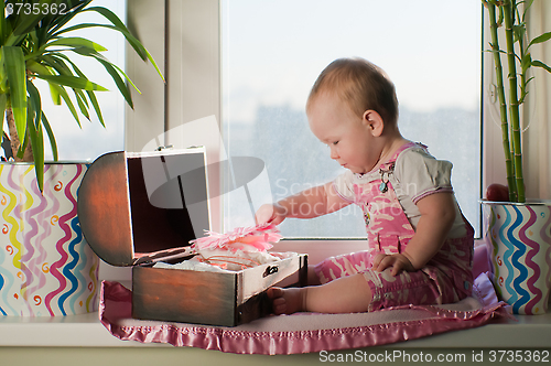 Image of Girl on sill