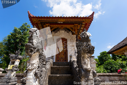 Image of Hindu temple at Pura Sahab, Nusa Penida, Bali, Indonesia