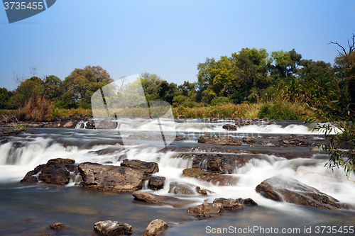 Image of Famous Popa falls in Caprivi, North Namibia