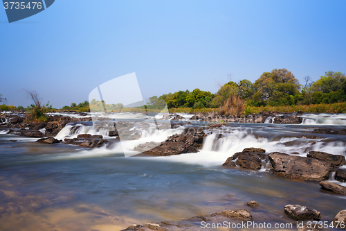 Image of Famous Popa falls in Caprivi, North Namibia