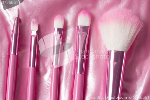 Image of pink professional cosmetic brush 