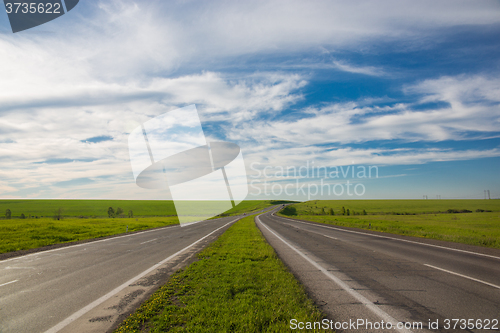 Image of Driving on an empty road