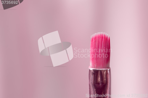 Image of pink professional cosmetic brush 