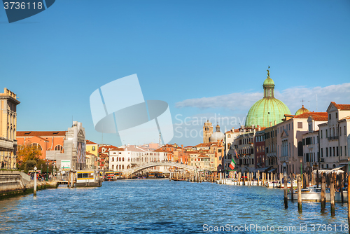 Image of Overview of Grand Canal in Venice, Italy
