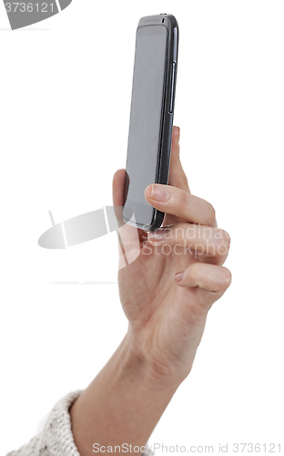 Image of Hand Holding a Smartphone