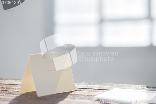 Image of Blank invitation greetings card