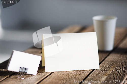 Image of Blank invitation greetings card