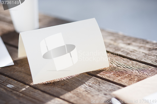 Image of Blank invitation greetings card