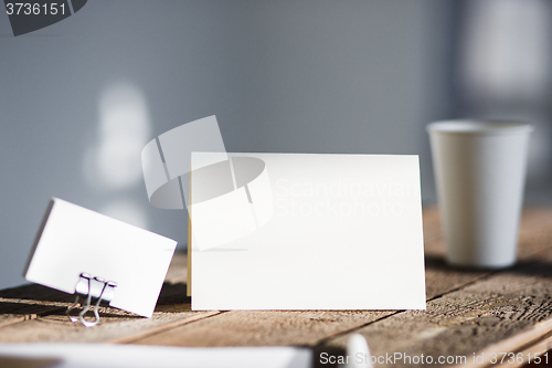 Image of Blank invitation greetings card